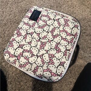 Impressions Pink and White Cosmetic Bag